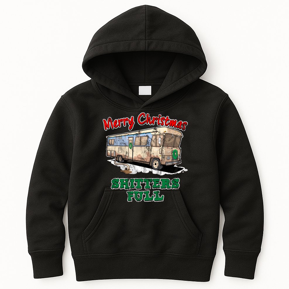 Christmas Vacation, Merry Christmas Shitters Full, Christmas Ugly Kids Hoodie