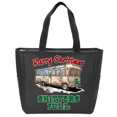 Christmas Vacation, Merry Christmas Shitters Full, Christmas Ugly Zip Tote Bag