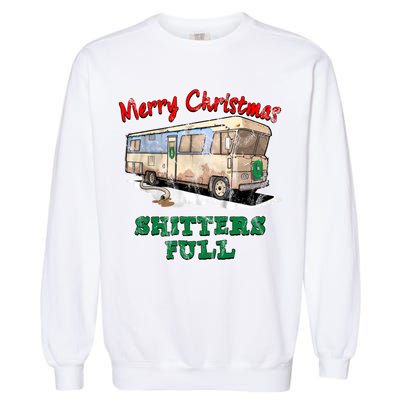 Christmas Vacation, Merry Christmas Shitters Full, Christmas Ugly Garment-Dyed Sweatshirt