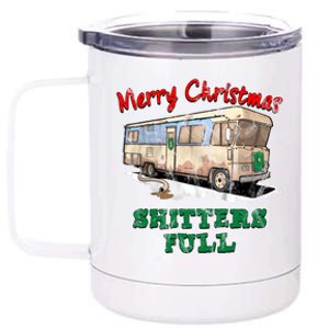 Christmas Vacation, Merry Christmas Shitters Full, Christmas Ugly 12 oz Stainless Steel Tumbler Cup