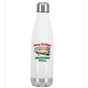 Christmas Vacation, Merry Christmas Shitters Full, Christmas Ugly Stainless Steel Insulated Water Bottle