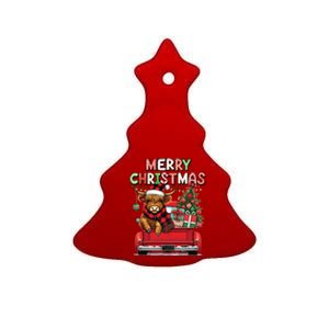 Merry Christmas Scottish Highland Cow Xmas Farm Animal Lover Funny Gift Ceramic Tree Ornament