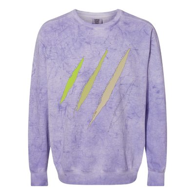 Monster Claw Scratch Colorblast Crewneck Sweatshirt