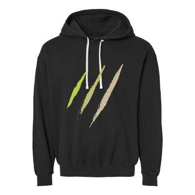 Monster Claw Scratch Garment-Dyed Fleece Hoodie