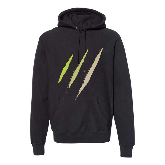 Monster Claw Scratch Premium Hoodie