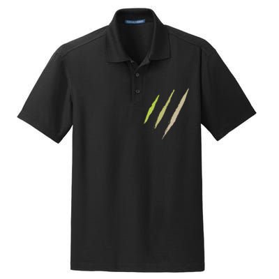 Monster Claw Scratch Dry Zone Grid Polo