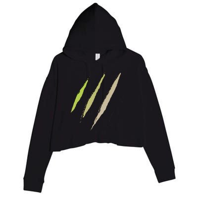 Monster Claw Scratch Crop Fleece Hoodie