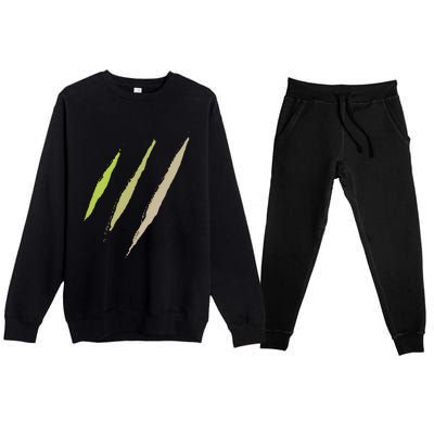 Monster Claw Scratch Premium Crewneck Sweatsuit Set