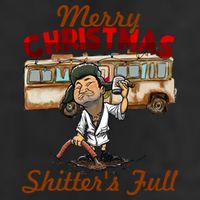 Merry Christmas Shitters Full Ugly 7 Panel Mesh Trucker Snapback Hat