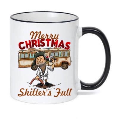 Christmas Vacation, Merry Christmas Shitters Full, Christmas Ugly 11oz Black Color Changing Mug