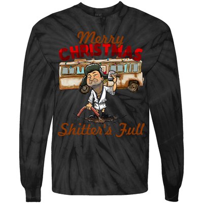 Merry Christmas Shitters Full Ugly Tie-Dye Long Sleeve Shirt
