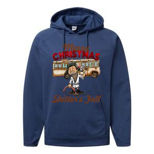 Christmas Vacation, Merry Christmas Shitters Full, Christmas Ugly Performance Fleece Hoodie