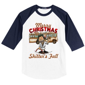 Christmas Vacation, Merry Christmas Shitters Full, Christmas Ugly Baseball Sleeve Shirt