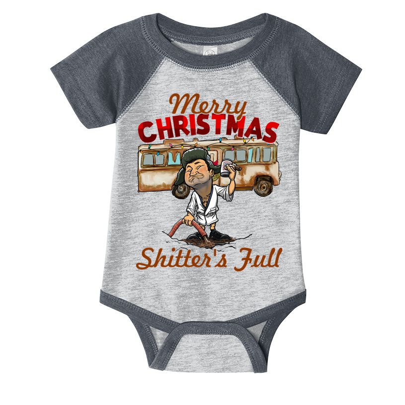 Merry Christmas Shitters Full Ugly Infant Baby Jersey Bodysuit