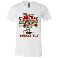 Christmas Vacation, Merry Christmas Shitters Full, Christmas Ugly V-Neck T-Shirt