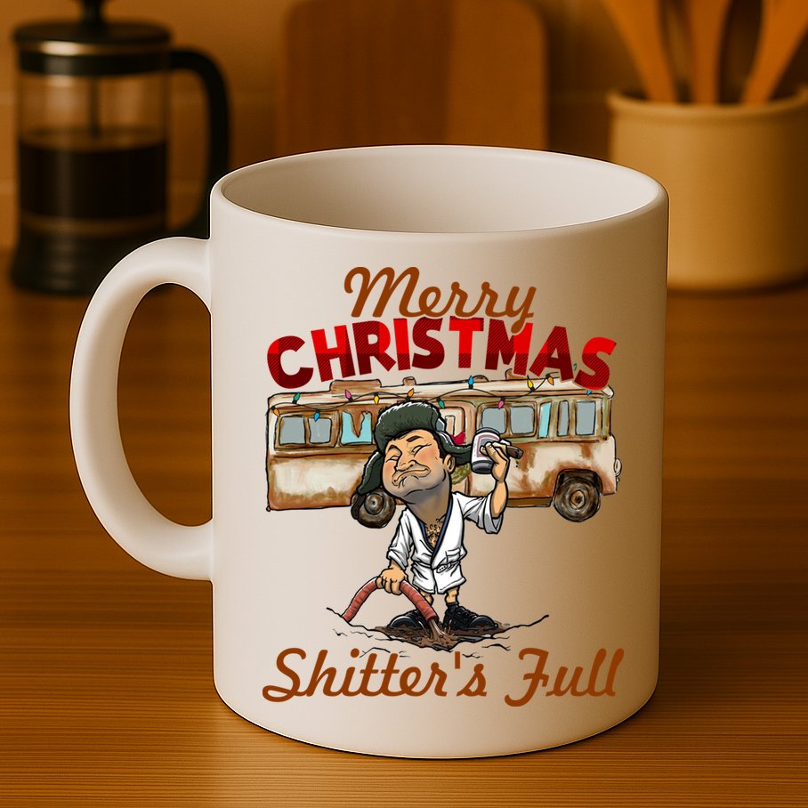 Merry Christmas Shitters Full Ugly Mug