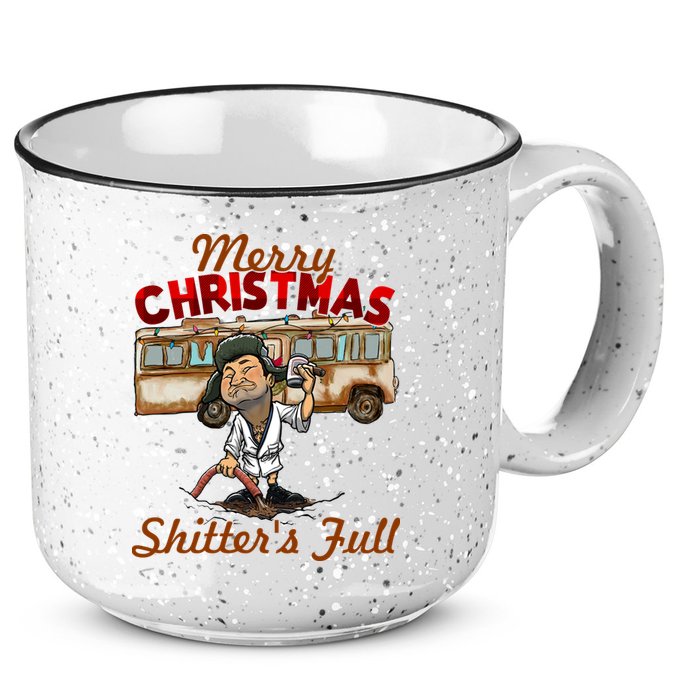 Merry Christmas Shitters Full Ugly 15oz Campfire Ceramic Mug