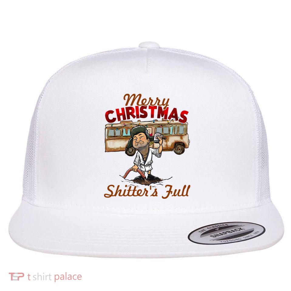 Merry Christmas Shitters Full Ugly Flatbill Hat