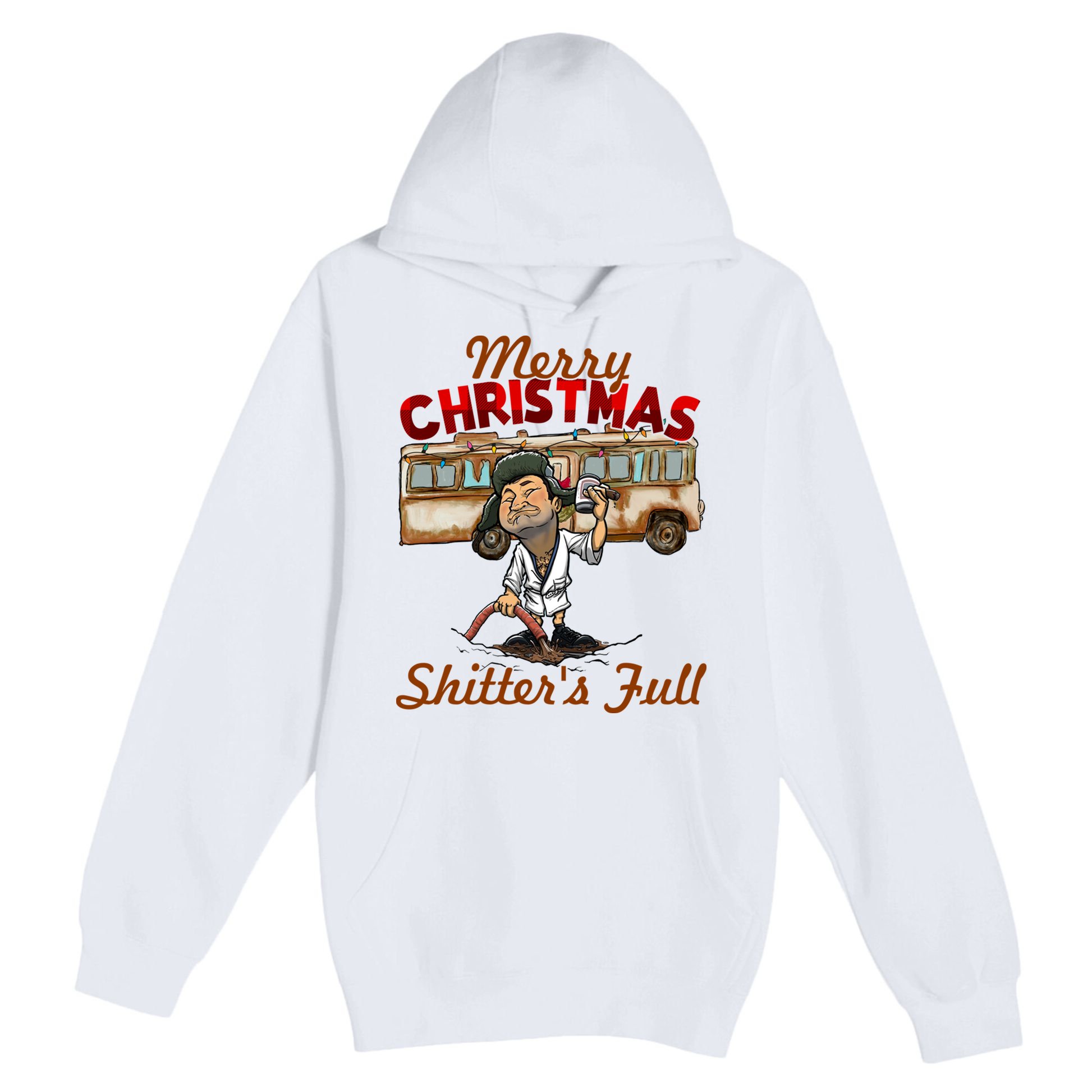 Merry Christmas Shitters Full Ugly Premium Pullover Hoodie