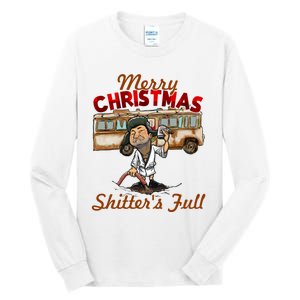 Christmas Vacation, Merry Christmas Shitters Full, Christmas Ugly Tall Long Sleeve T-Shirt