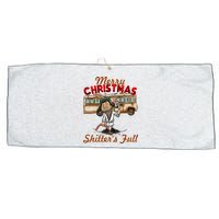 Merry Christmas Shitters Full Ugly Large Microfiber Waffle Golf Towel