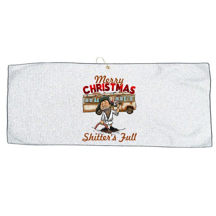 Merry Christmas Shitters Full Ugly Large Microfiber Waffle Golf Towel