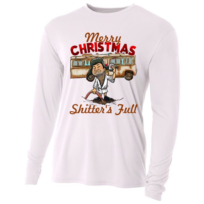 Christmas Vacation, Merry Christmas Shitters Full, Christmas Ugly Cooling Performance Long Sleeve Crew