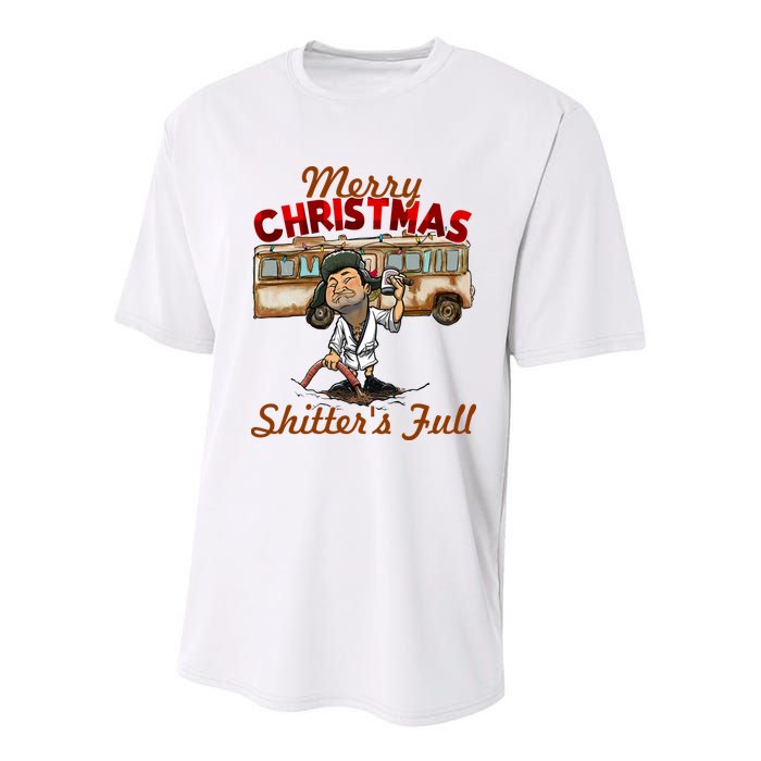 Merry Christmas Shitters Full Ugly Youth Performance Sprint T-Shirt