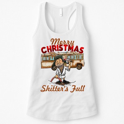 Merry Christmas Shitters Full Ugly Womens Tank Top