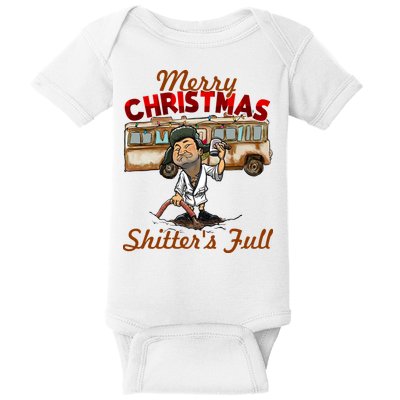 Merry Christmas Shitters Full Ugly Baby Bodysuit