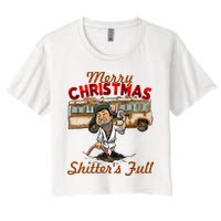 Merry Christmas Shitters Full Ugly Crop Top