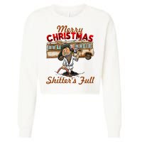 Merry Christmas Shitters Full Ugly Cropped Pullover Crew