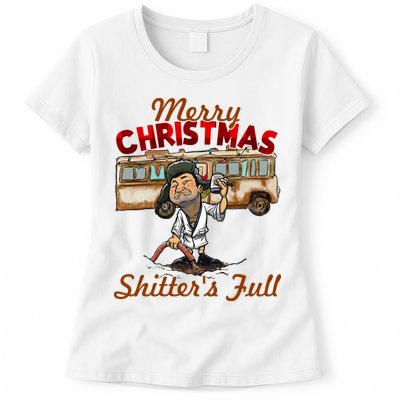 Merry Christmas Shitters Full Ugly Womens T-Shirt
