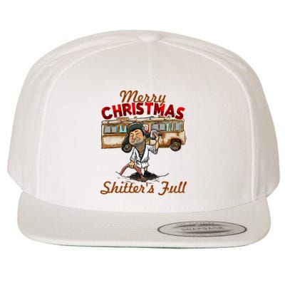 Merry Christmas Shitters Full Ugly Wool Snapback Cap