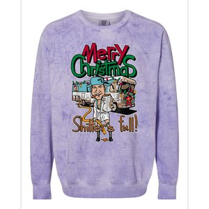 Christmas Vacation, Merry Christmas Shitters Full, Christmas Ugly Colorblast Crewneck Sweatshirt