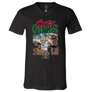 Christmas Vacation, Merry Christmas Shitters Full, Christmas Ugly V-Neck T-Shirt