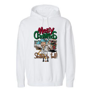 Christmas Vacation, Merry Christmas Shitters Full, Christmas Ugly Garment-Dyed Fleece Hoodie