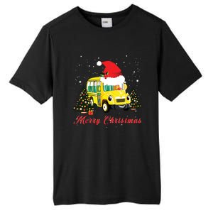 Merry Christmas School Bus Driver Xmas Pajamas Gifto Tall Fusion ChromaSoft Performance T-Shirt