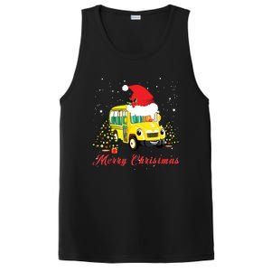 Merry Christmas School Bus Driver Xmas Pajamas Gifto PosiCharge Competitor Tank