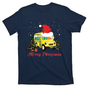 Merry Christmas School Bus Driver Xmas Pajamas Gifto T-Shirt