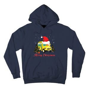 Merry Christmas School Bus Driver Xmas Pajamas Gifto Tall Hoodie