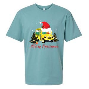 Merry Christmas School Bus Driver Xmas Pajamas Gifto Sueded Cloud Jersey T-Shirt