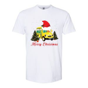 Merry Christmas School Bus Driver Xmas Pajamas Gifto Softstyle CVC T-Shirt