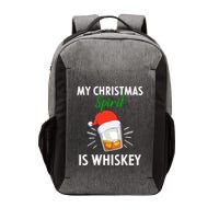 My Christmas Spirit Is Whiskey Funny Er Xmas Gift Vector Backpack