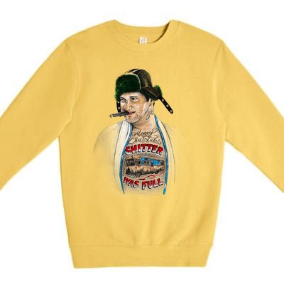 Merry Christmas Shitter Was Full Premium Crewneck Sweatshirt