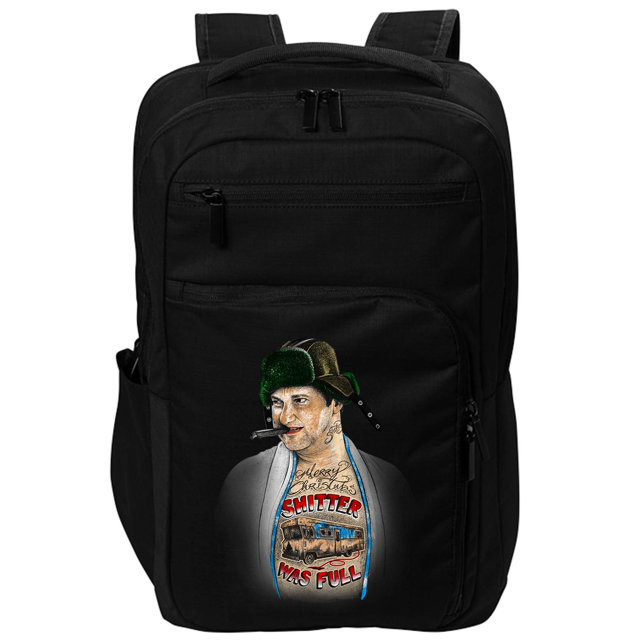 Merry Christmas Shitter Was Full Impact Tech Backpack