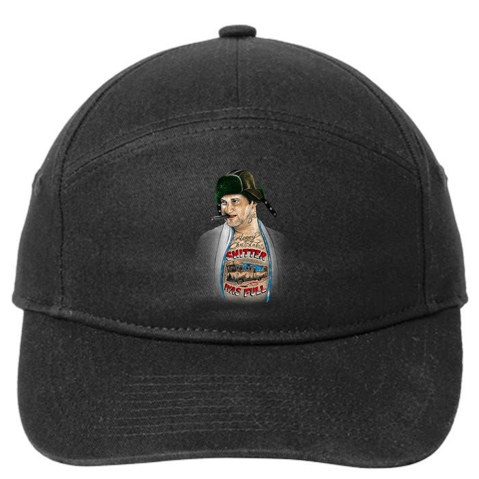 Merry Christmas Shitter Was Full 7-Panel Snapback Hat