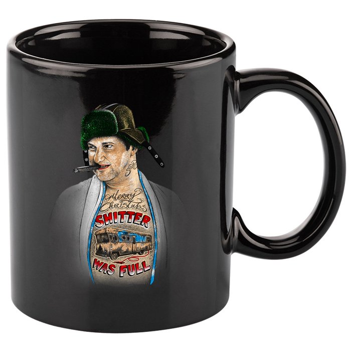 Merry Christmas Shitter Was Full 11oz C Handle Ceramic Mug