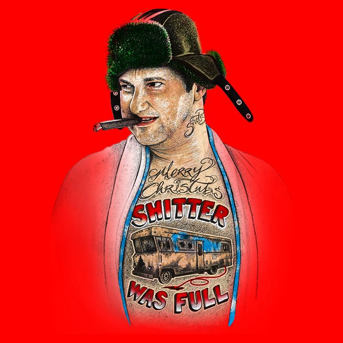 Merry Christmas Shitter Was Full Button