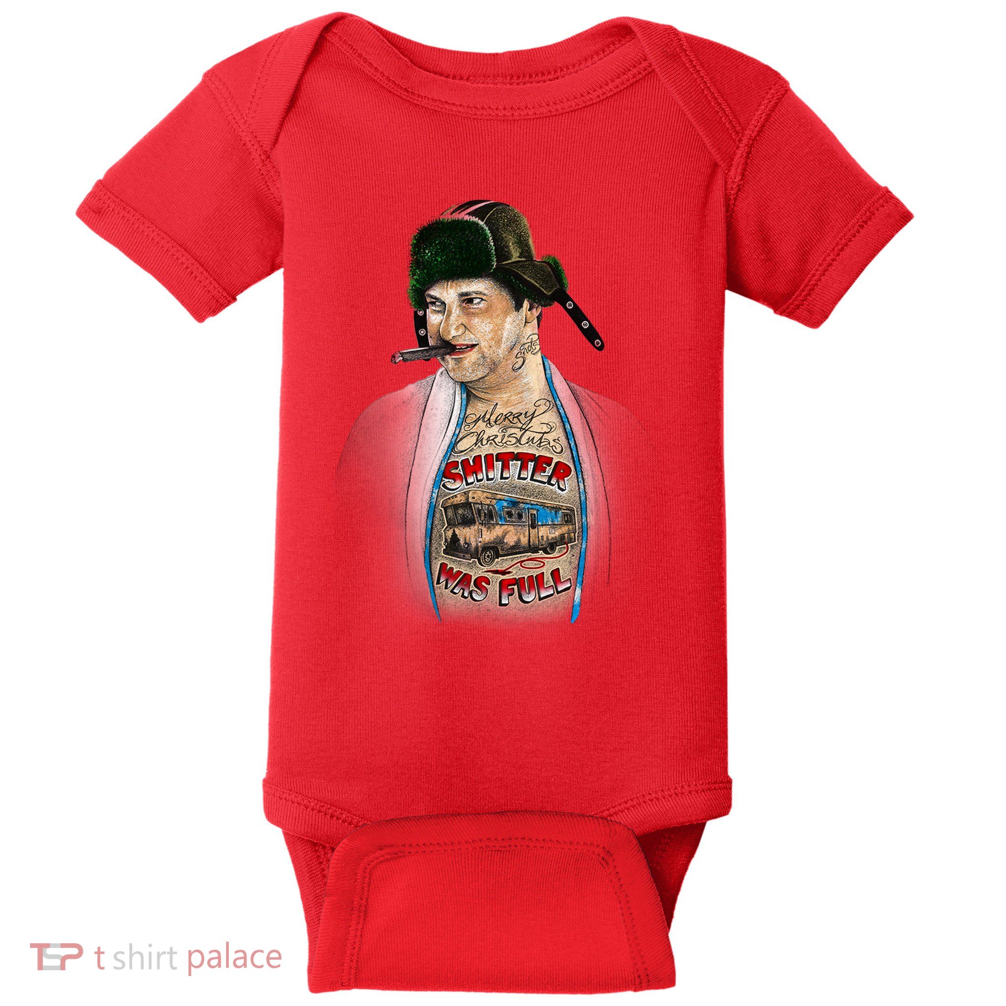 Merry Christmas Shitter Was Full Baby Bodysuit